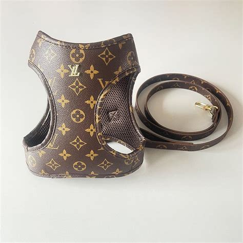 louis vuitton harness dog|louis vuitton small dog collar.